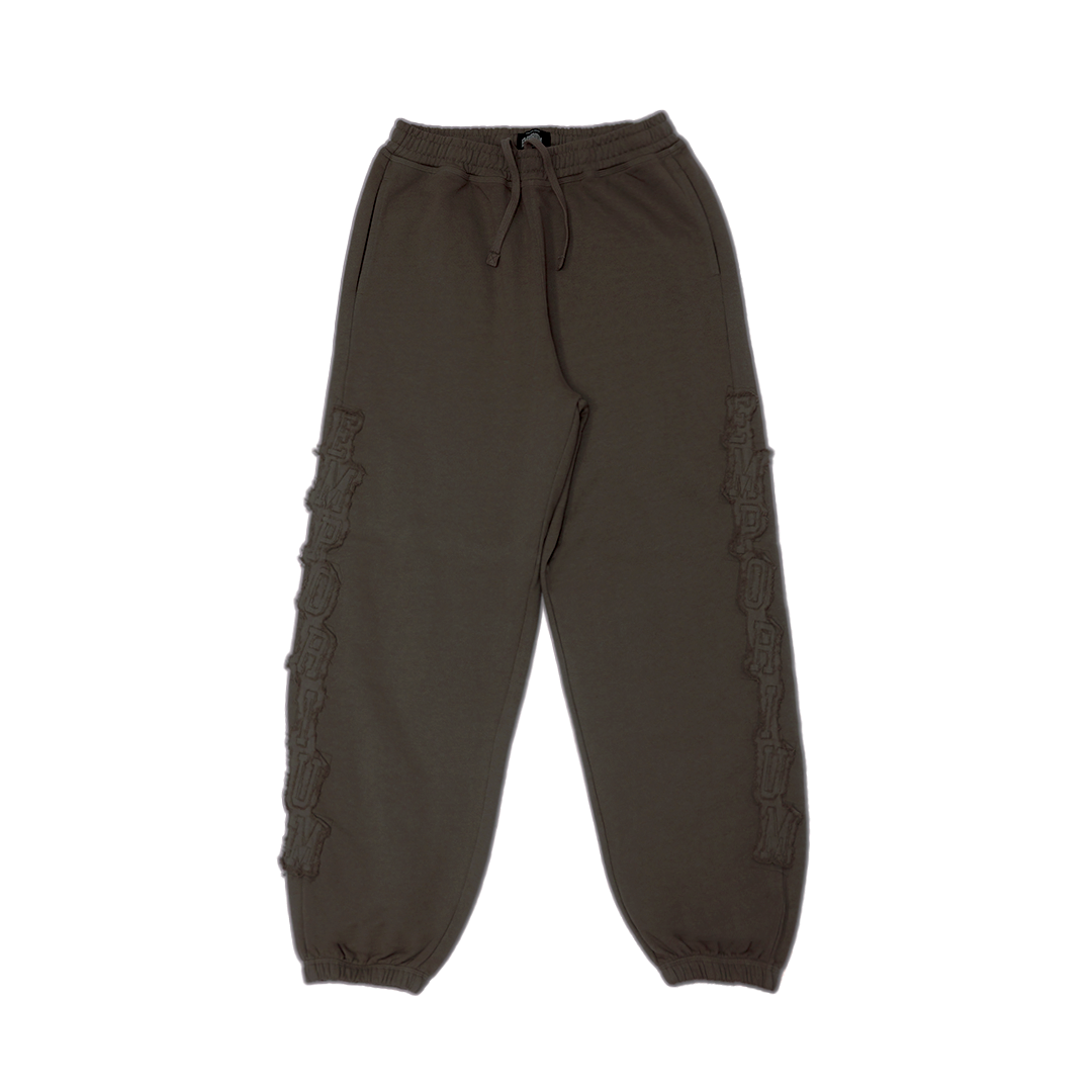 Applique Logo Sweatpant - Brown