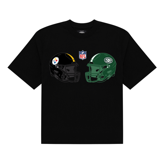 Helmet Logo Tee x Steelers - Black