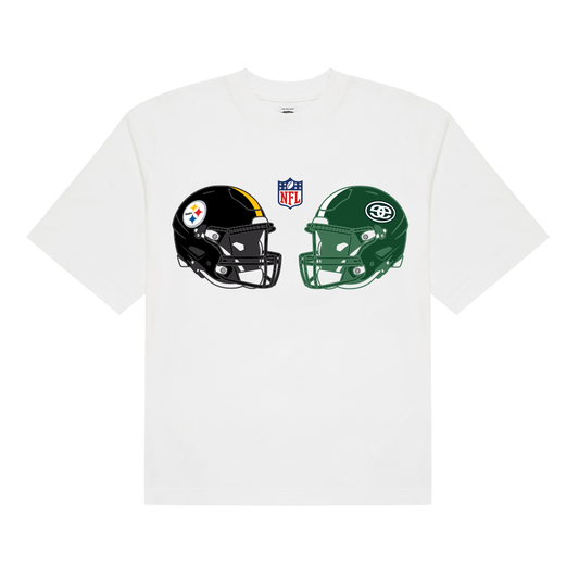 Helmet Logo Tee x Steelers - White