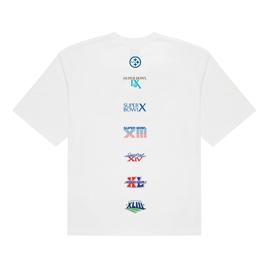 Quad Hypo Logo Tee x Steelers - White