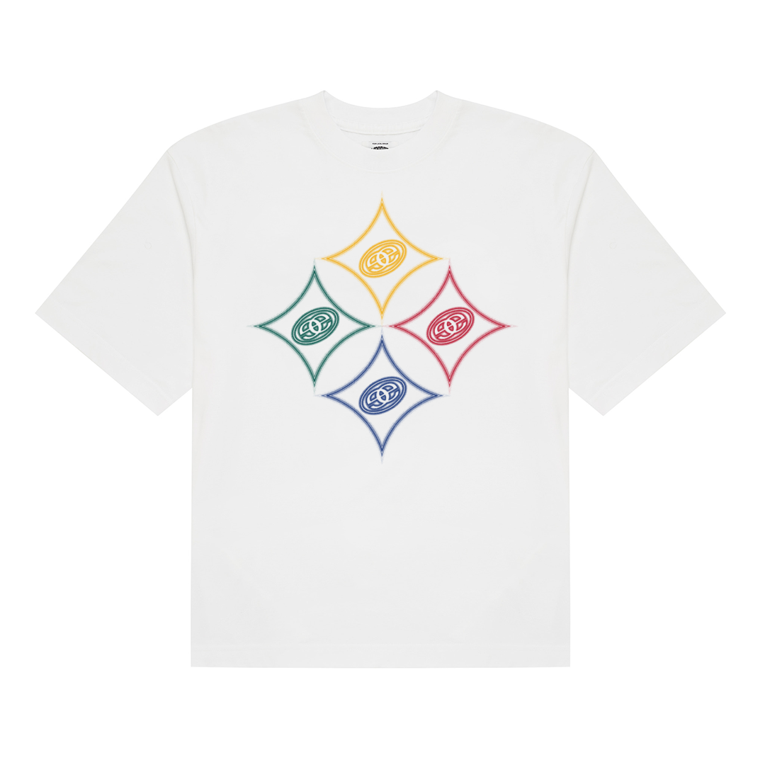 Quad Hypo Logo Tee x Steelers - White
