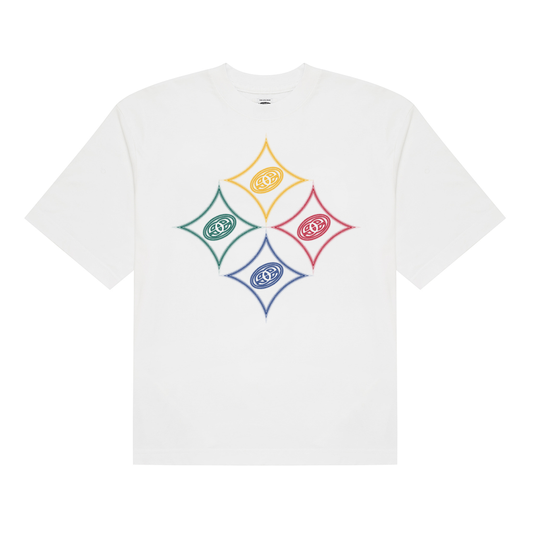Quad Hypo Logo Tee x Steelers - White