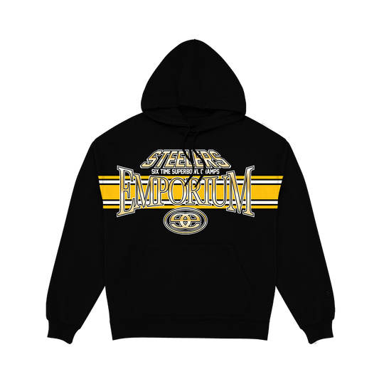 Stripe Logo Hood x Steelers - Black