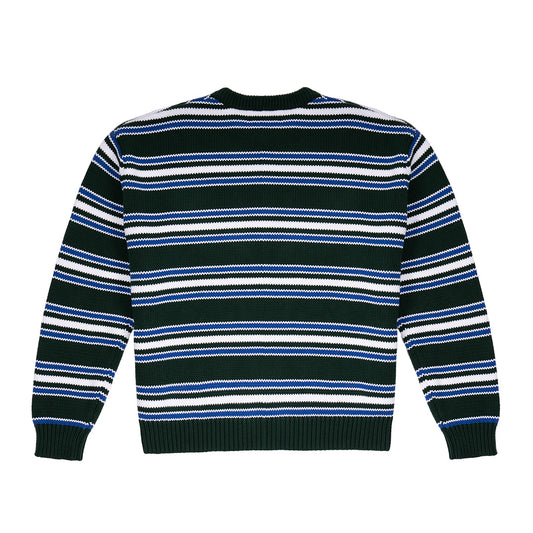 Fisherman Stripe Knit - Evergreen