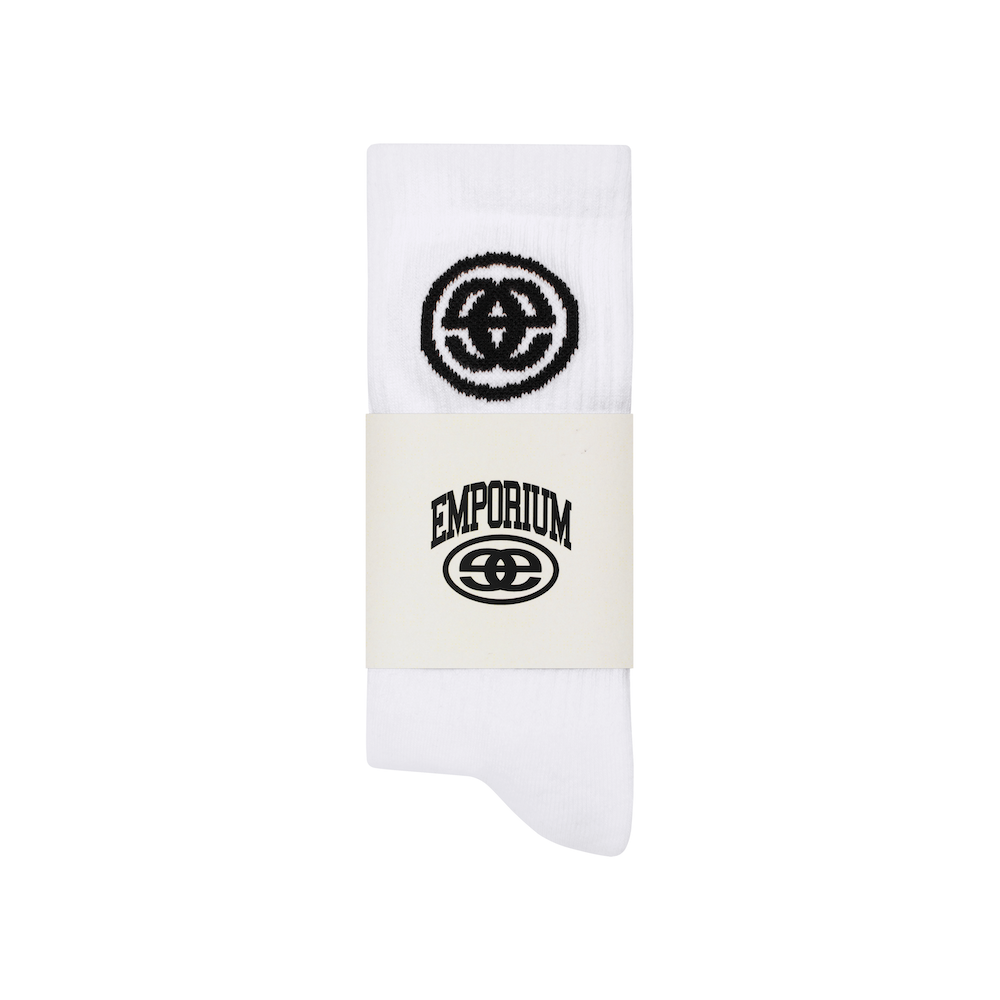 EE Logo Sock 2 Pack - White/Black