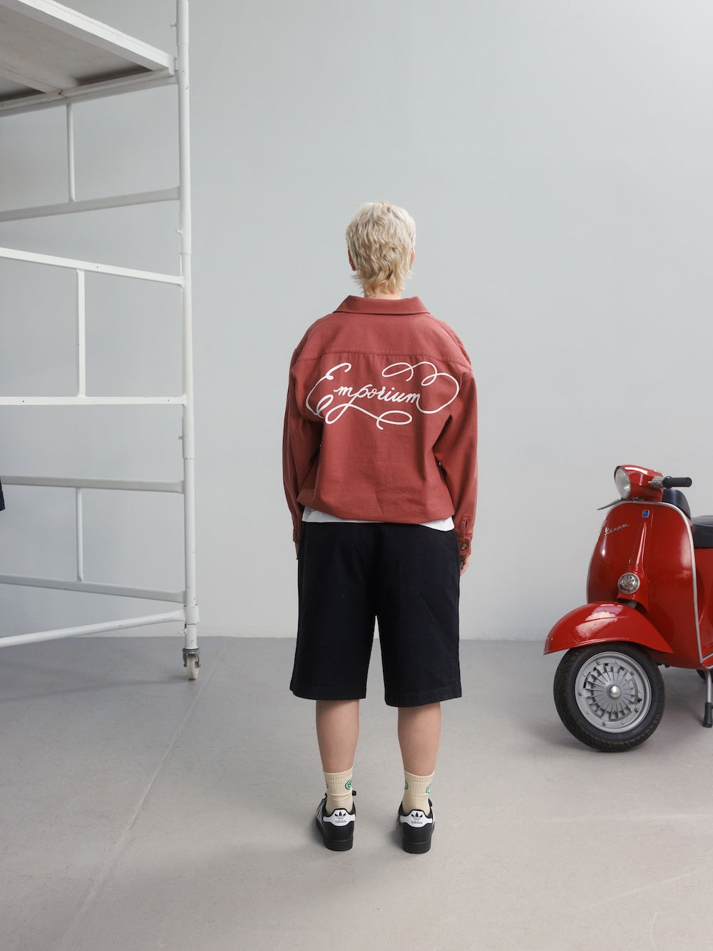 Drill Pullover - Washed Red