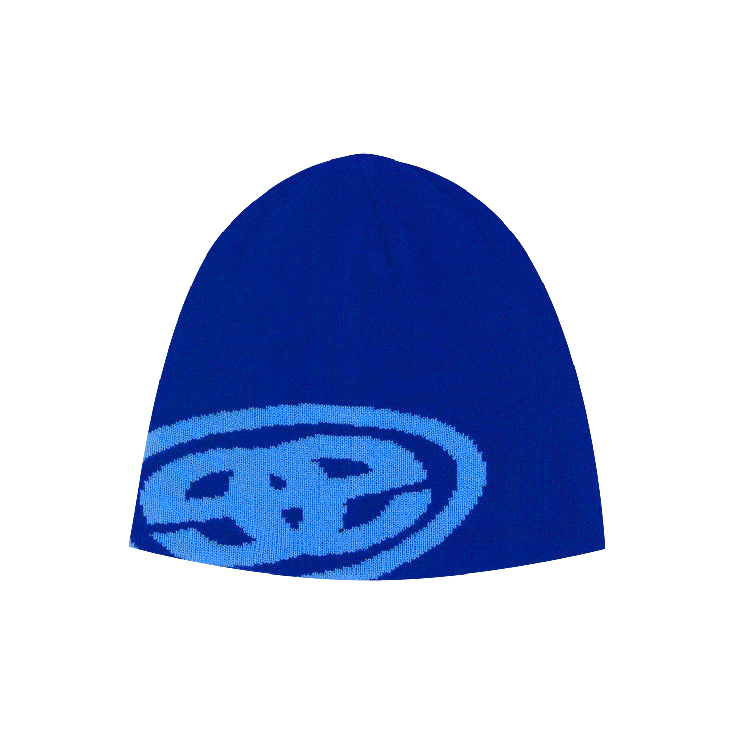Overlap Logo Beanie - Cobalt