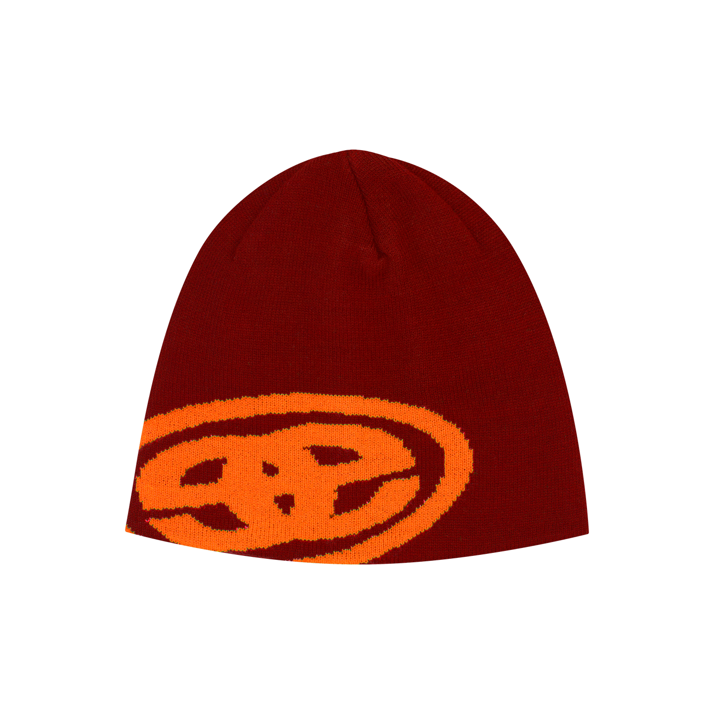 Overlap Logo Beanie - Burgundy
