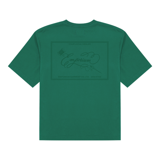 Label Pocket Tee - Evergreen
