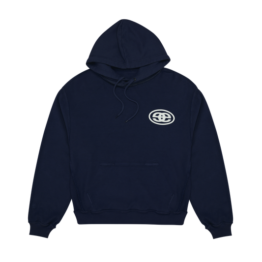 Reversible Arc Logo Hoodie - Faded Navy