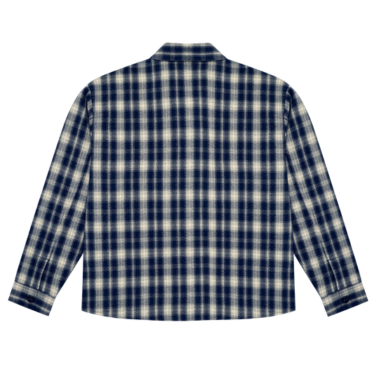Idle Zip Shirt - Navy/Cream