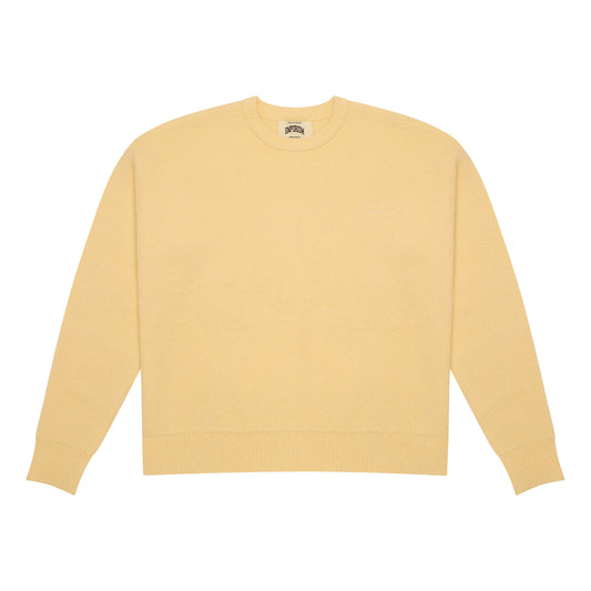 Script Mohair Knit - Butter Yellow