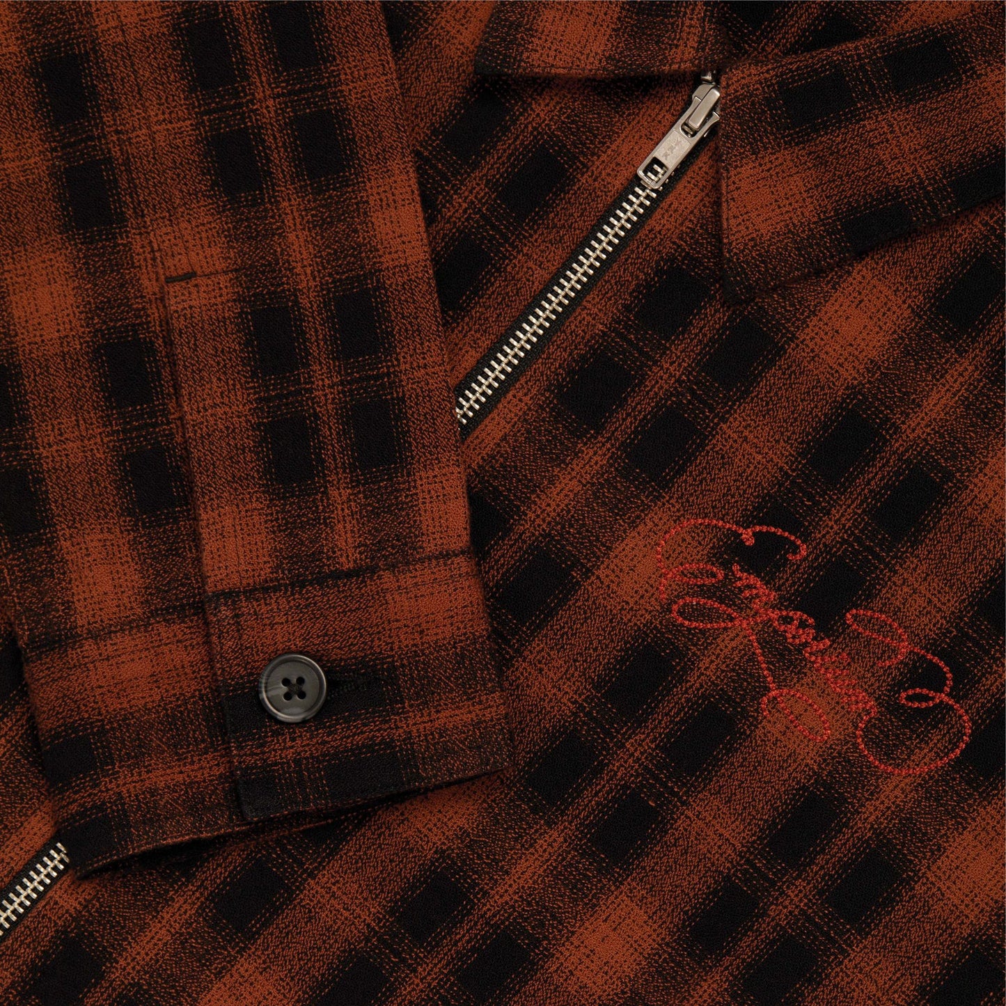 Idle Zip Shirt - Orange/Black