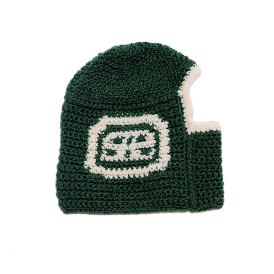 Knitted Hood - Green