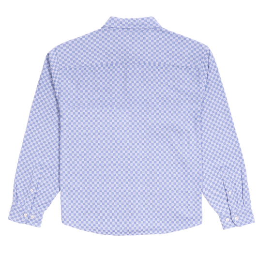 Script Logo Oxford Shirt - Blue Check
