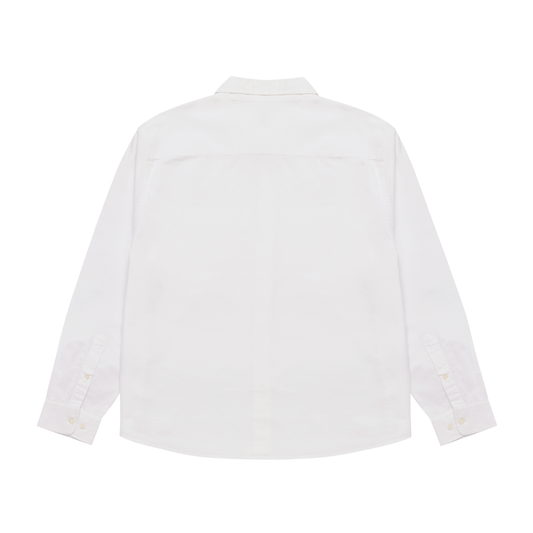 Script Logo Oxford Shirt - White