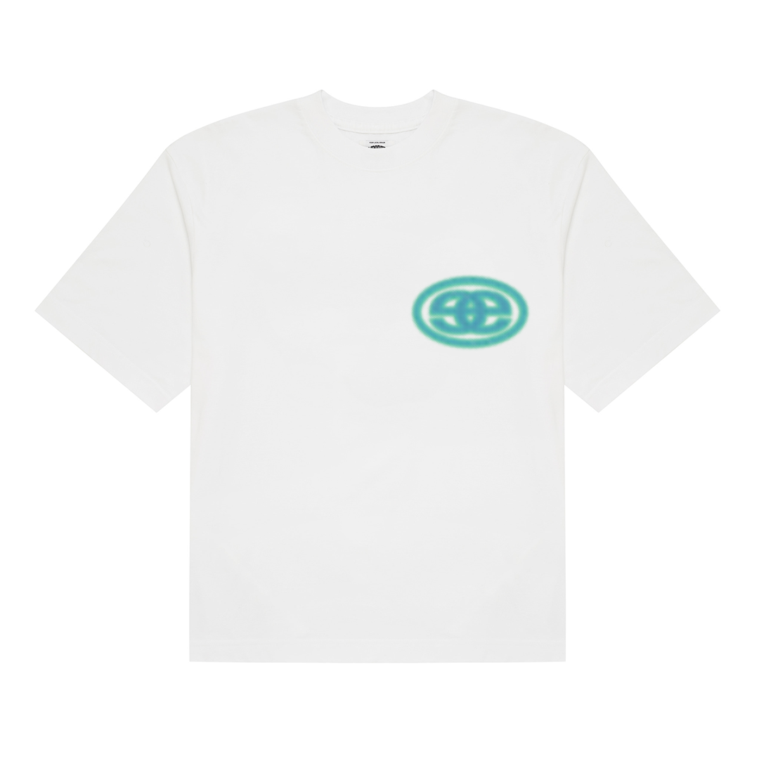 Diffuse Logo Tee - White