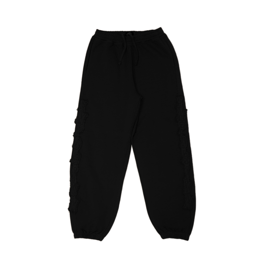 Applique Logo Sweatpant - Black