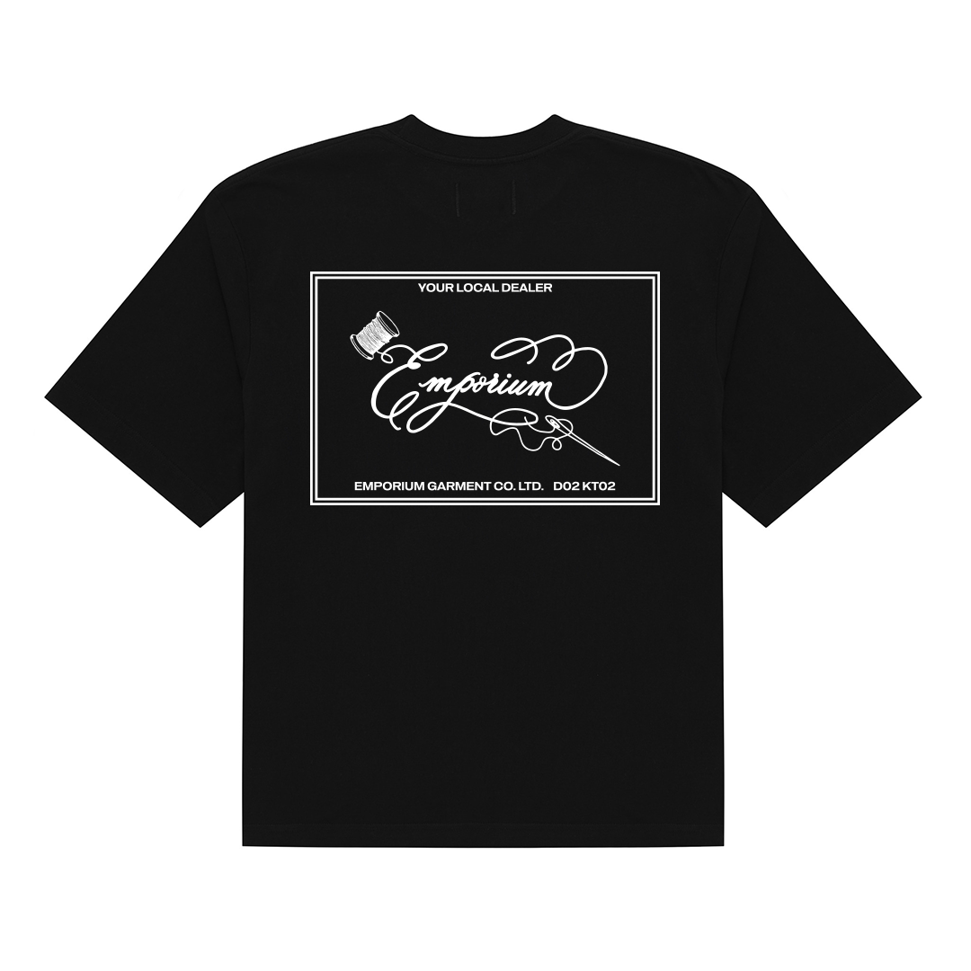 Label Pocket Tee - Black