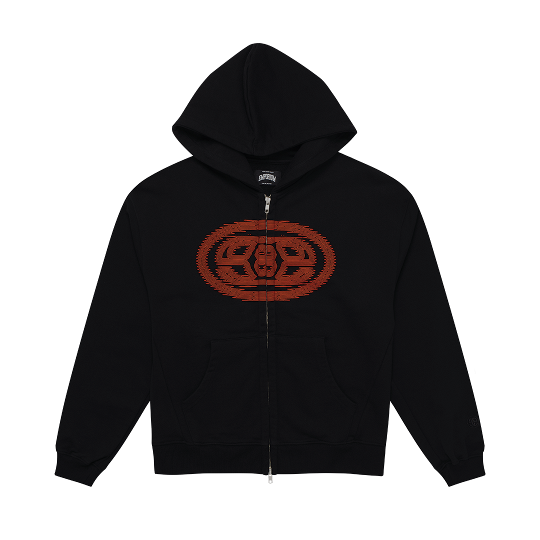 Mirage Logo Zip Hood - Black