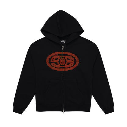 Mirage Logo Zip Hood - Black