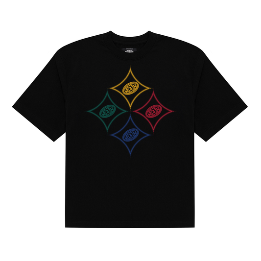 Quad Hypo Logo Tee x Steelers - Black