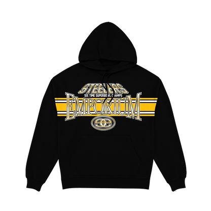 Stripe Logo Hood x Steelers - Black