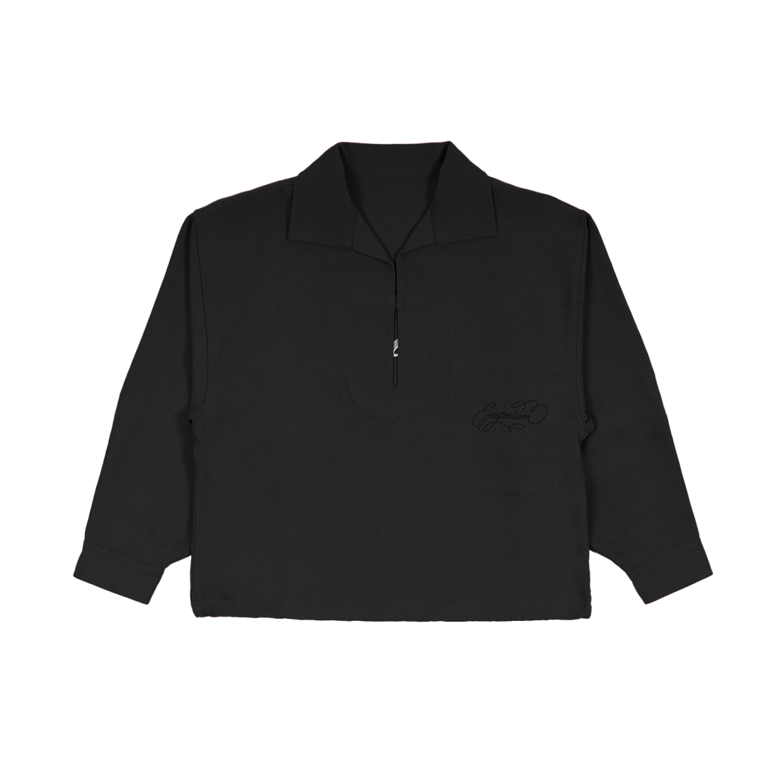 Drill Pullover - Washed Black