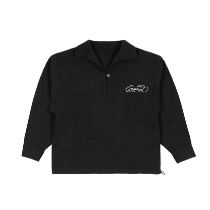 Drill Pullover - Washed Black