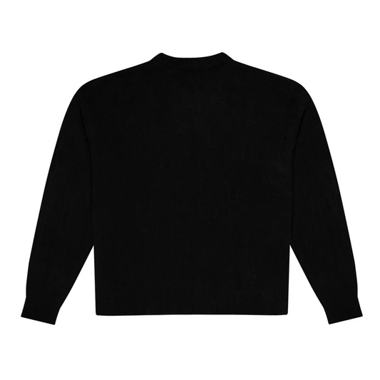 EE Logo Mohair Knit - Black/White