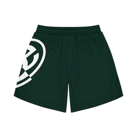 Pill Logo Mesh Shorts - Forest Green