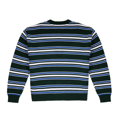 Fisherman Stripe Knit - Evergreen