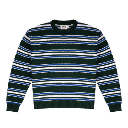 Fisherman Stripe Knit - Evergreen