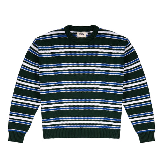 Fisherman Stripe Knit - Evergreen