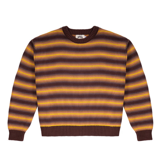 Fisherman Stripe Knit - Yellow/Brown
