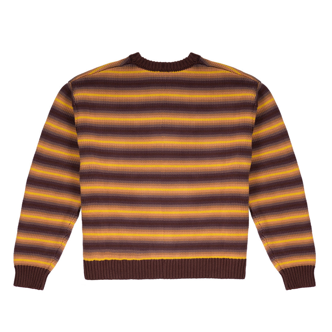 Fisherman Stripe Knit - Yellow/Brown