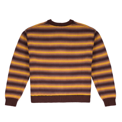 Fisherman Stripe Knit - Yellow/Brown