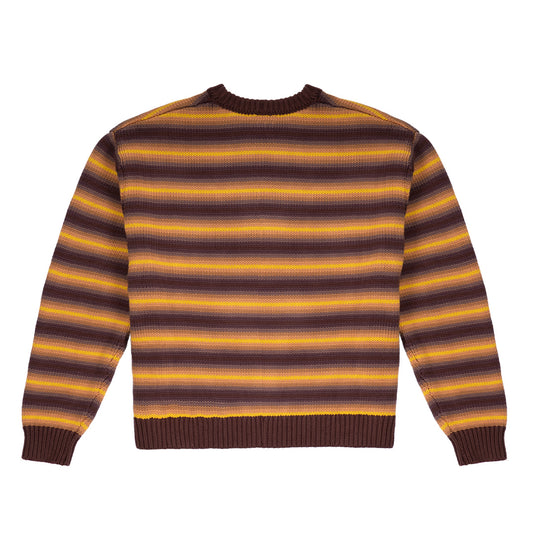 Fisherman Stripe Knit - Yellow/Brown