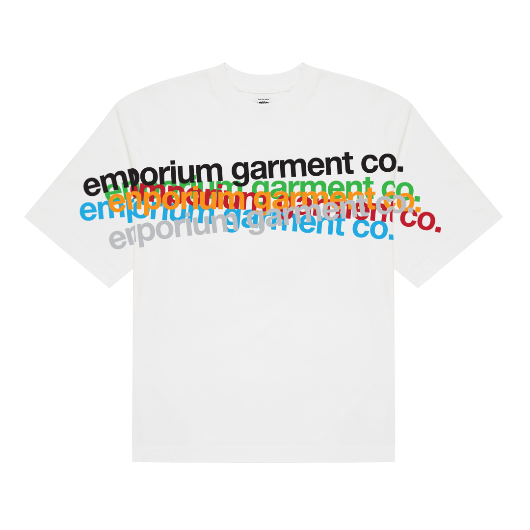 Overprint Logo Tee - White