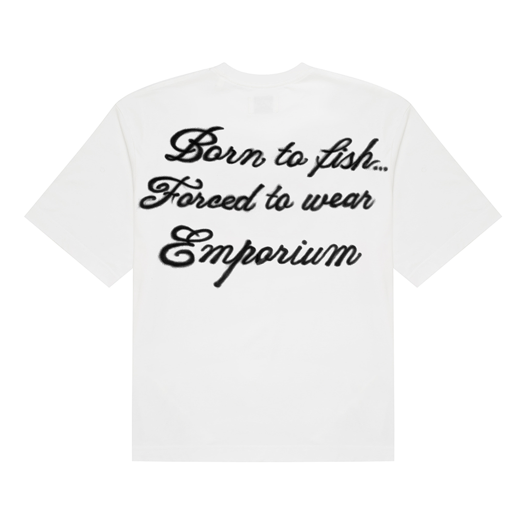Born to Fish Tee - White