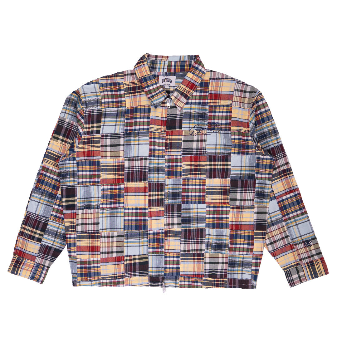 Madras Zip Shirt - Cream