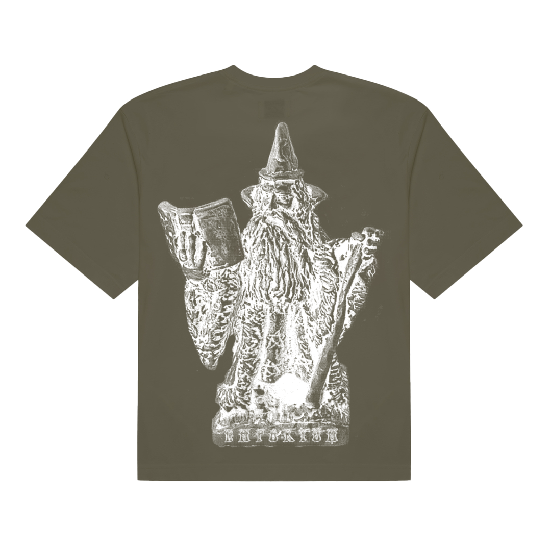 Wizard Logo Tee - Khaki