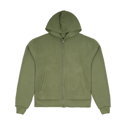 Thermal Zip Hood - Khaki