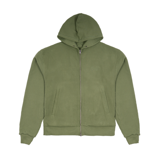 Thermal Zip Hood - Khaki