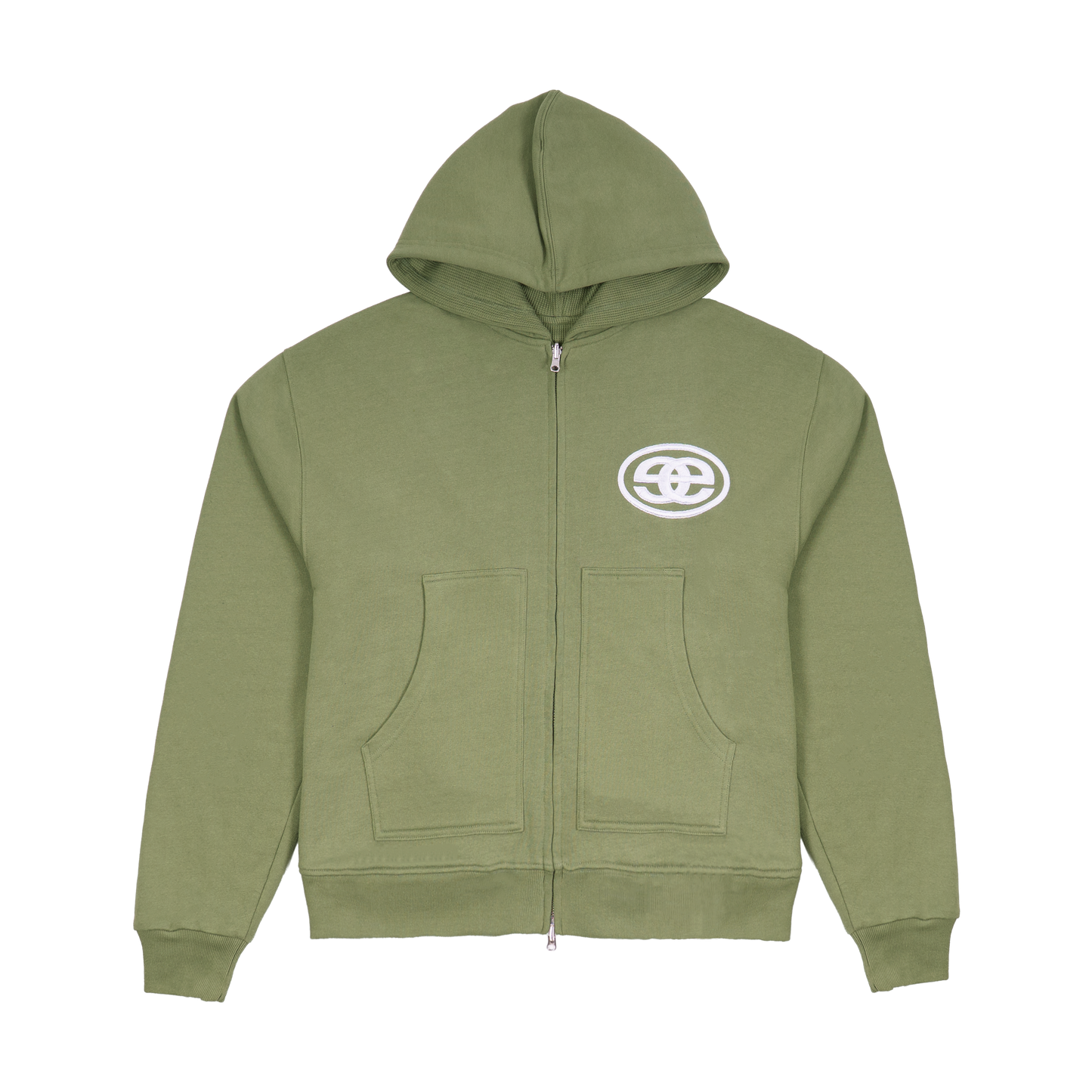 Thermal Zip Hood - Khaki