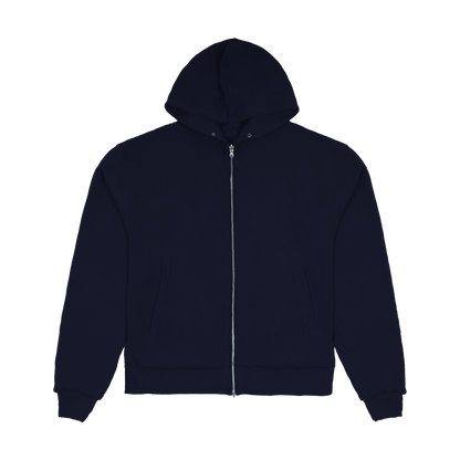 Thermal Zip Hood - Navy