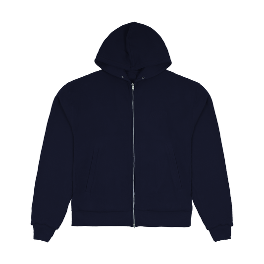 Thermal Zip Hood - Navy