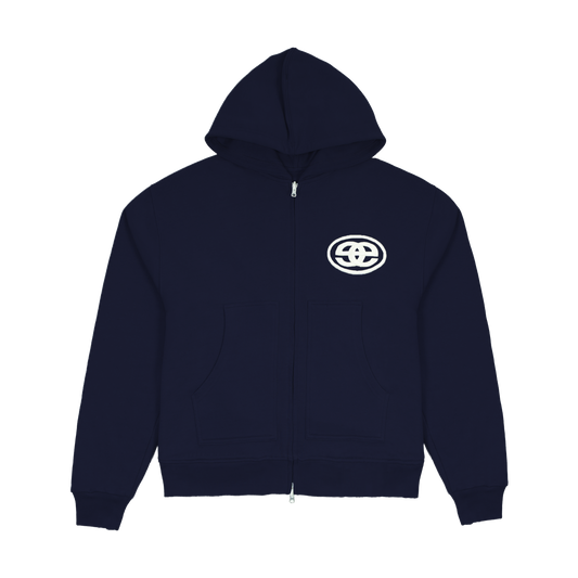 Thermal Zip Hood - Navy