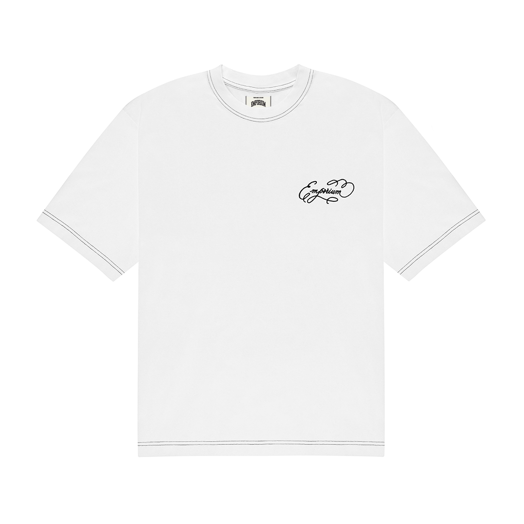 Script Logo Tee - White