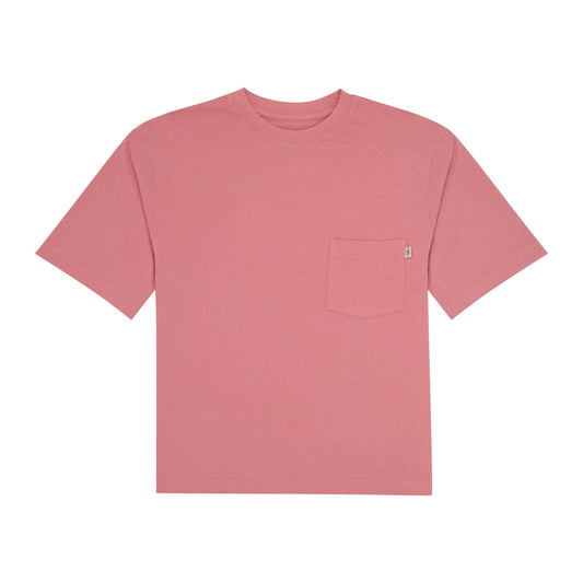 Recycled Pocket Tee - Dusty Red